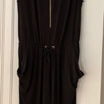 Sharagano  black jumpsuit with gold zipper size 14 Photo 0