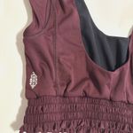 Free People Movement Cropped Tank Top Small Purple V Neck Yoga Workout Gym Photo 4