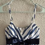 Vtg Babydoll Top Womens S Blue Striped Coquette Y2K Soft Girl Fairy Club Wear Size 4 Photo 4