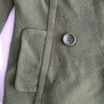 ZARA  Military Green Short Wool Peacoat S Photo 3