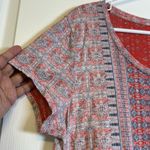 Lucky Brand  Red Blue Patriotic Short Sleeve Shirt Size Large EUC #2623 Photo 1