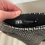 ZARA Black and White Plaid Mini Skort Photo 3