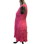 Beachsissi Pink Sleeveless V Nevk Tiered Dress size XL Photo 2