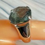 Swavorski Swarovski Aqua Blue Crystal Chunky Ring (Swan Mark) – Retired Photo 8