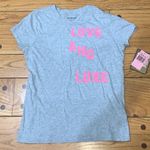 Juicy Couture Pam Gela Love and Luxe Short Sleeve T-Shirt Gray Women's Large Photo 1
