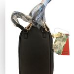 Badgley Mischka  Oval Phone Case CROSSBODY PURSE Black Vegan Leather Strap NWT Photo 1