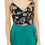 Top Shop Embroidered Floral Bodysuit Size 12 Photo 0