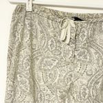 Ralph Lauren  Cotton Grey Paisley Print Pull On Cotton Pajama Pant Size Small Photo 1
