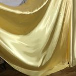 Vintage 90s Blondie Nites Yellow Satin A Line Prom Dress Women's Size 5 Photo 6