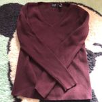 Gap Plum Purple V-Neck Sweater Photo 0