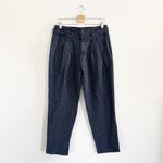 Sundance  Vie De Reve Paperbag Pants Gingham Checkered Linen Blend Size 10 Photo 2