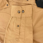 Beretta Womens Shooting Shirt Roll Tab Button Up Long Sleeve Sand Large LD561‎ Tan Photo 4