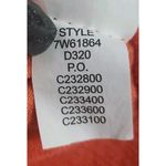 Lucky Brand ‎ Women Size S Sandwash Notch Long Sleeve Top Orange Photo 1