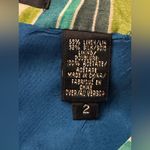 Dana Buchman  Silk Linen Blend high waisted colorful watercolor pattern pants 2 Photo 3