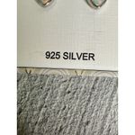 Rachel Zoe NEW IN BOX Heart Shaped Opalite 925 Sterling Earrings Photo 2