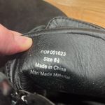 Journee Collection  women’s black lace up block heel boots size 8.5 Photo 8