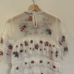 ZARA  Tiered Embroidered Dress sz S Photo 6