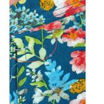 Natural Life Dress M Floral Tiered Midi Blue Pink Long Sleeve Boho Babydoll Photo 3