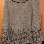 Loft Women Wool Blend Skirt Sequin Velvet Trim Lined Aline-8P Photo 0