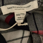 Beach Lunch Lounge Collection Plaid Shirt Long Sleeve Women Size XS Photo 5