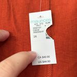 Maurice's  Burnt Orange One Button Boyfriend‎ Style Blazer Lightweight NWT 3X Photo 3