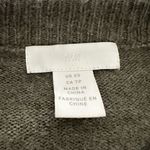 H&M Women’s XS Olive Green Pearl Appliqué Pullover Sweater. Oversized. Stretch. Photo 6