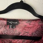 My Michelle  Mesh Shirt Y2k Medium Animal Print Long Sleeve Sheer USA‎ Grunge Photo 3