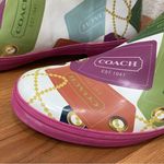 Coach F2460 Pammie Hang Tags Printed Colorful Fun Rain Boots Rubber Size 9B Photo 13