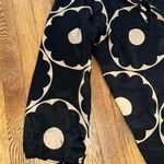 Nili Lotan 100% silk floral mini long sleeve dress swim coverup black cream Size L Photo 3