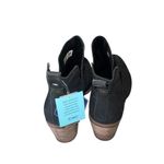 Toms NWT  Everly Black Leather Cutout Heeled Boot  SZ-12 Black Photo 8