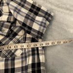 Eddie Bauer NWT Size S Black Blue Plaid Flannel Long Sleeve Button Down Shirt Photo 10