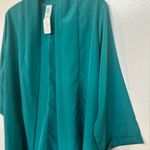 Green Blazer Kimono Boutique Brand Size M NWT! Made In USA Size M Photo 4