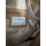 Anthropologie Vegan Leather Crescent Crossbody Bag in Camel with Guitar Strap Photo 4