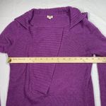 J.Crew   Women's HALF ZIP KNIT Asymmetrical SWEATER Wool Alpaca Blend Purple XS‎ Photo 4