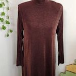 Vintage Brown Turtleneck Tunic / Dress Top Size undefined Photo 0