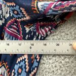 Old Navy  Chiffon Short Sleeve V Neck‎ Empire Waist Aztec Midi Dress Boho Women L Photo 8