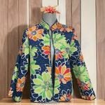 Alfred Dunner VINTAGE | reversible  tropical print quilted lightweight jacket Photo 0