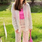 Blue Blush Floral Wide Leg Bottoms Photo 13