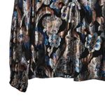 Ramy Brook Trey Metallic Floral button down Blouse feminine luxury S Photo 7