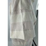 Everlane Organic Cotton Rugby Stripe Polo Shirt XS Cream Pink Short Sleeve Photo 6