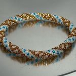 Sashka Blue / Gold / White Bracelet 8" Photo 0