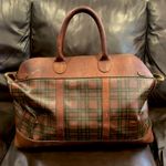 Ralph Lauren Tartan Plaid Red Brown Boston Weekend Travel Doctor’s Bag 55cm Photo 1
