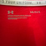 Under Armour quarter zip pullover, red, ladies size large Photo 1