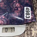 Paige  Women’s Size L Purple Blue Floral Babydoll Cottage Mini Tiered Mini Dress Photo 8