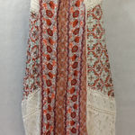 Hint of Mint  womens‎ medium bohemian lace knit orange white floral sleeveless Photo 0