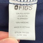 FIGS Catarina One-Pocket Scrub Top Shirt Navy Blue Women XS V-Neck Nurse FW1000 Photo 5