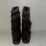 U.S. Polo Assn. U. S Polo Brown Boots with Fur and Buckles Photo 2