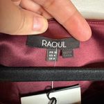 NWT RAOUL Gown Burgundy Red Satin Column Embellished Long Dress Size 4 Photo 3