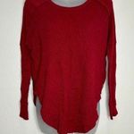 TNA Red Alder Thermal Waffle Knit Tee Long Sleeve Winter Lounge size XS Casual Photo 0
