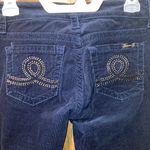 Seven7 Embroidered Corduroy Women’s Skinny Jeans Navy Blue Size 4. Photo 1